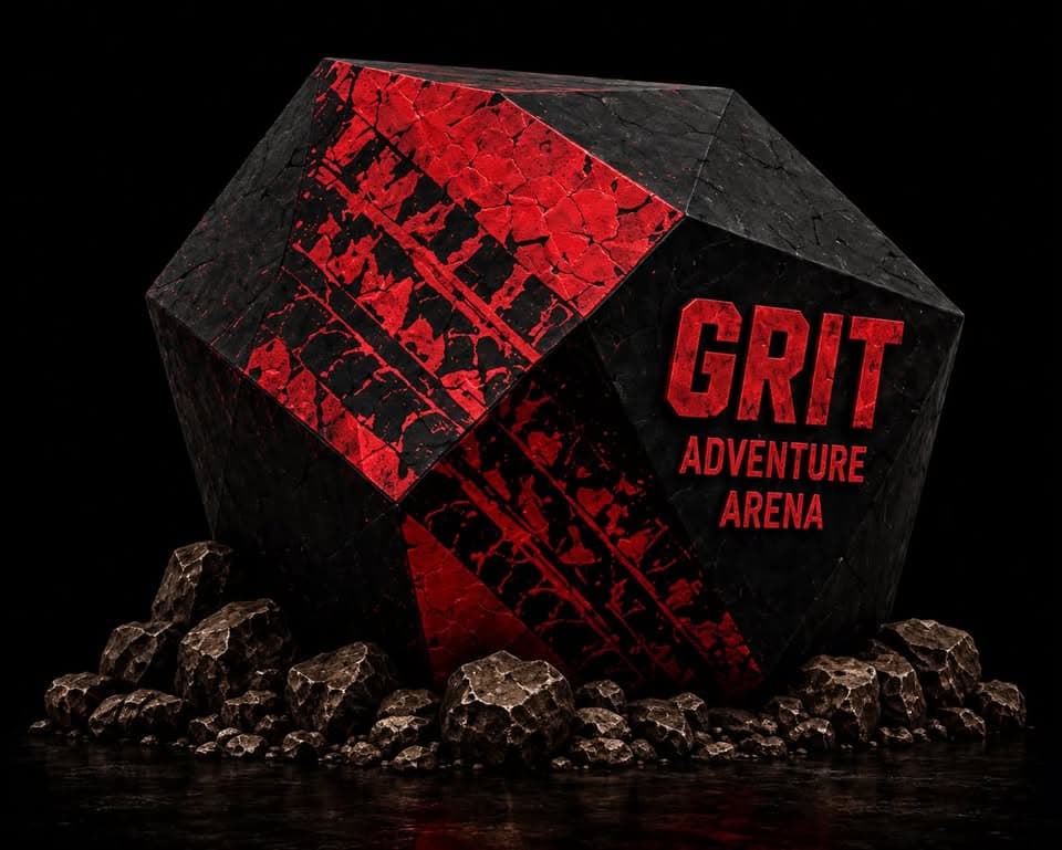 GRIT Adventure Arena rock emblem